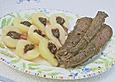 Hasenr&uuml;cken in Johannisbeersauce
