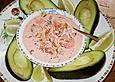 Avocados mit Shrimps - Cocktail