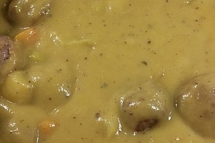 Kartoffelsuppe mit Hackbällchen 3