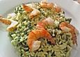 Risotto mit Garnelen, Spinat & Zitrone