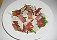 Tomaten - Rucola - Salat mit  Schinken und Parmesan