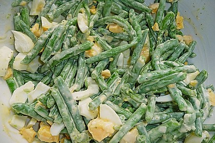 Bohnensalat mit Ei