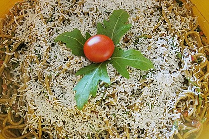Spaghetti - Rucola - Salat