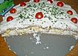 Schwarzbrottorte, pikant