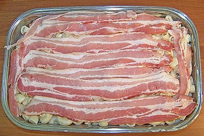 Nudelkuchen mit Schinken und Speck 10