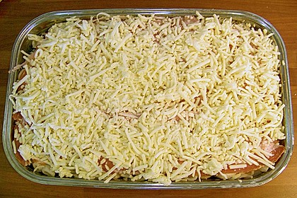 Nudelkuchen mit Schinken und Speck 11