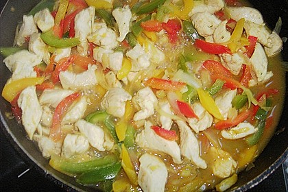 Chinesische Paprika - Gefl&uuml;gel - Pfanne 3