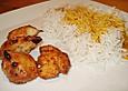 Chinesische H&auml;hnchenw&uuml;rfel mit Curry - Chili - So&szlig;e