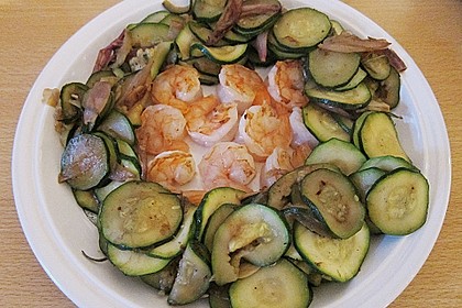 Gambas mit Zucchini