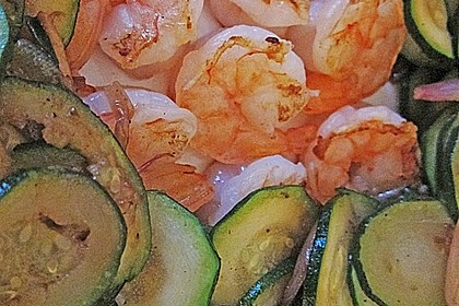 Gambas mit Zucchini 1