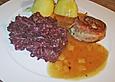 Schweinemedaillons mit Bratapfel - Honig - Sauce