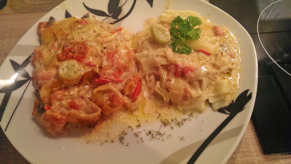Schnitzel mit Tomaten - Käse - Soße (Rezept mit Bild) | Chefkoch.de