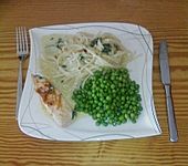 Nudeln mit Lachs in Zitronenso&szlig;e (Bild)