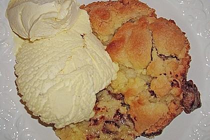 Bananen Crumble (mit Schoko)