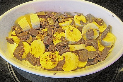Bananen Crumble (mit Schoko) 1