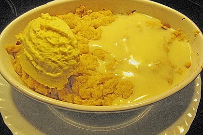 Bananen Crumble (mit Schoko) 2