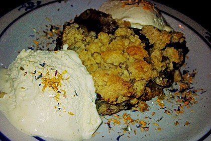 Bananen Crumble (mit Schoko) 4