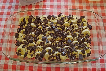 Bananen Crumble (mit Schoko) 5