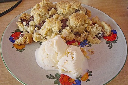 Bananen Crumble (mit Schoko) 7