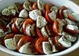 Tomaten - Mozzarella - Gratin mit Schweinemedaillons
