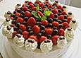 Erdbeertorte mit Vanille - Sahnecreme