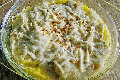 Chicoree auf Polenta