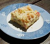 Rhabarber - Kokos - Streuselkuchen (Bild)