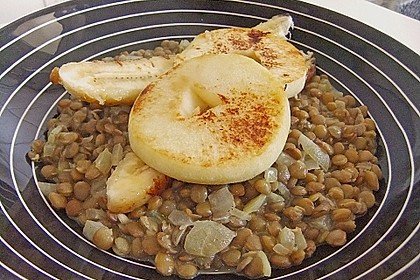 Linsen mit gebratenen Bananen 2