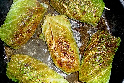 Wirsingrouladen mit K&uuml;rbis - Tofu - F&uuml;llung