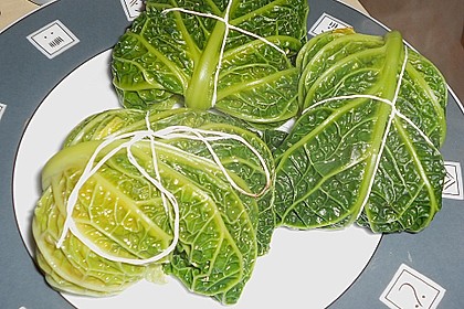 Wirsingrouladen mit K&uuml;rbis - Tofu - F&uuml;llung 2