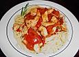 Spaghetti mit H&uuml;hnerbrust und Tomaten
