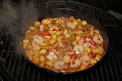 Garnelenpfanne (f&uuml;r den Grill) 6