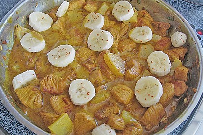 Curryfleisch mit Banane 1