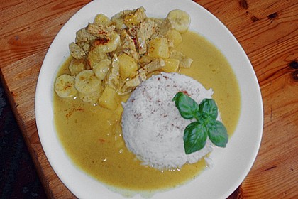 Curryfleisch mit Banane 4