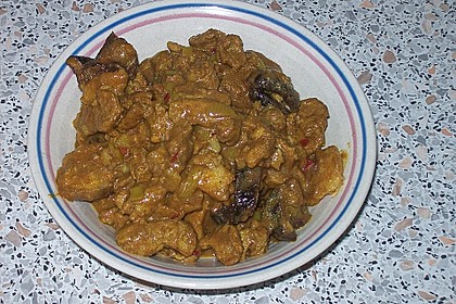 Curryfleisch mit Banane 9