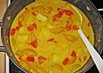 Curry mit Kartoffel, Paprika und Aprikosen