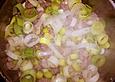 Lauchnudeln mit Hackfleisch
