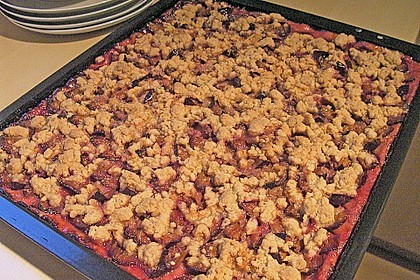 Omas Streusel - Zwetschgenkuchen mit Mürbteig 3