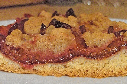 Omas Streusel - Zwetschgenkuchen Mit Mürbteig (Rezept Mit Bild ...