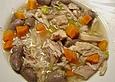 Axels H&uuml;hnersuppe rustikal