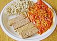 Buchweizen mit Paprika und Tofu