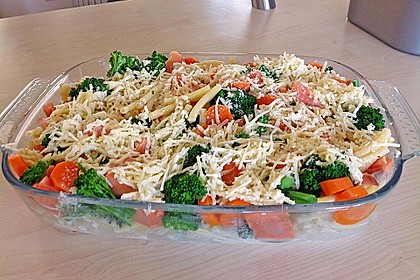 Nudel - Lachs - Auflauf mit Brokkoli 6