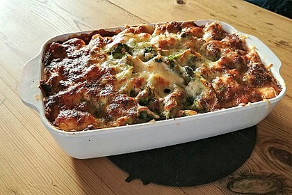 Nudel - Lachs - Auflauf mit Brokkoli