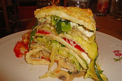 Vegetarische Pfannkuchentorte 2