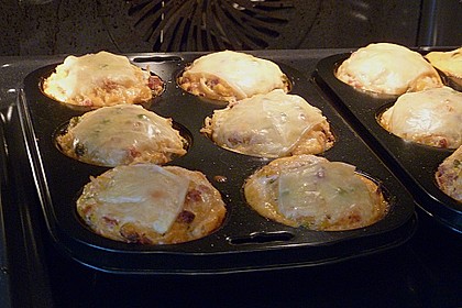 Nudel - Schinken - Muffins mit Gem&uuml;se 2