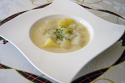 Kohlrabisuppe mit Kartoffeln 2