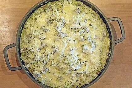 Nudel - Porree - Mett - Pfanne