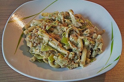Nudel - Porree - Mett - Pfanne 1