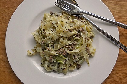 Nudel - Porree - Mett - Pfanne 3
