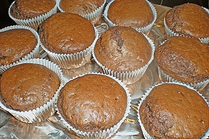 Schokomuffins mit Zartbitterschokolade 8